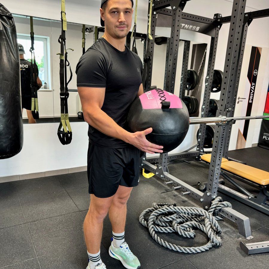 Medicinlabdás gyakorlat a Gymtronic teremben